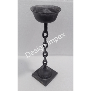 Abstract Style Candle Holder Christmas Holiday Decoration Candle Holder Rust Finish Home Decorating Items Metal <b>Crafts</b> - Product Image 5