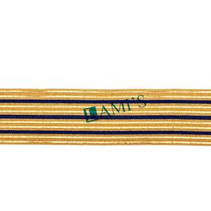 Trenza de galón para vestimenta litúrgica de iglesia de alta calidad, trenzas de encaje de oro metálico a rayas verdes - Product Image 3