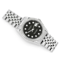 Montre de luxe Hip Hop personnalisée en acier inoxydable avec moissanite, mouvement à quartz, bracelet de 20 mm et cadran en verre