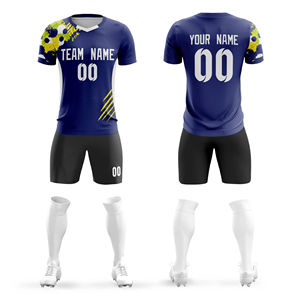 Tenues de football pour hommes personnalisées avec logo OEM, sublimation, imperméables, respirantes, 100% polyester, vêtements de sport professionnels - Product Image 2