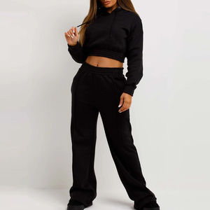 Blank <b>Oversized</b> Pullover Tracksuit Set Heavy Cotton Fleece Hoodie <b>Joggers</b> - Product Image 2
