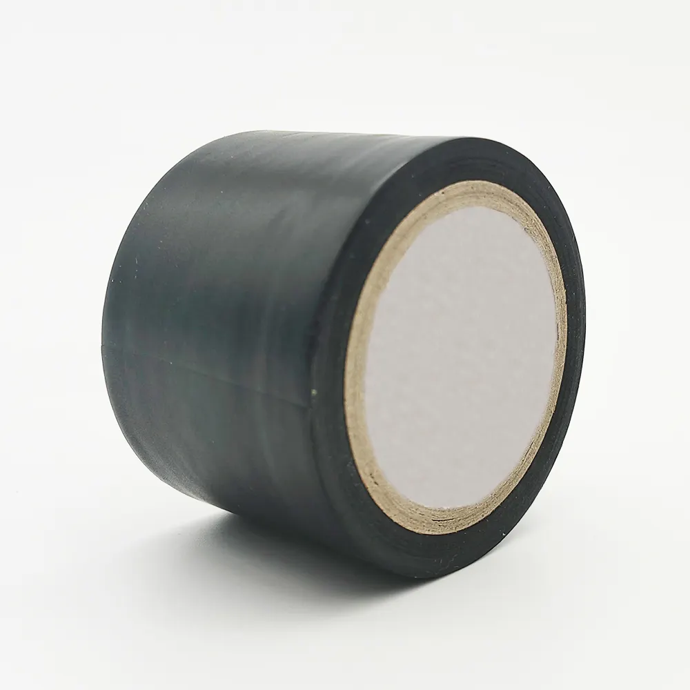 شريط لاصق أسود قوي للتفاف ملفوف للأنابيب PVC مناسب لأنابيب الأنابيب