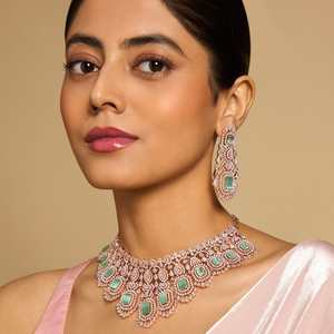 Zircon <b>Necklace</b> 173239 for Wedding Occasions - Product Image 1