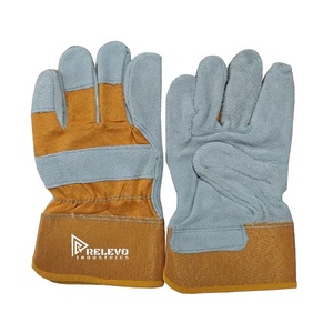 Guantes de Seguridad de Cuero Resistentes para Soldadura, Guantes de Trabajo Industriales Resistentes al Calor con Puño Corto para Protección de Manos - Product Image 3