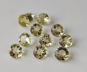 เลมอนควอตซ์ธรรมชาติทำด้วยมือพลอยหลวมเจียระไนขนาด3-8มม. สำหรับการทำเครื่องประดับขายส่ง - Product Image 4