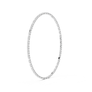 Collar de Tenis con Diamantes Baguette Cultivados en Laboratorio, Chapado en Oro Rosa de 18K, Línea Eterna Luxe Aurora, Lujo para Mujer - Product Image 4