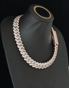 Cadena de eslabones cubanos de plata 925 Iced VVS1 Moissanite Stones 20mm Caja Cierre de cierre Probador de diamantes Pasado Moissanite Colgantes Encantos - Product Image 5