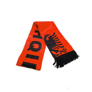 Écharpe de supporter de football en satin à double face, impression 15x150cm, drapeaux en soie, bannière SHQIPERIA - Product Image 3