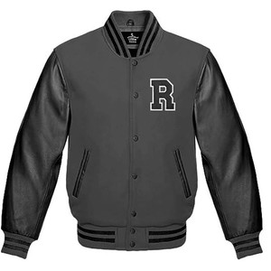 แจ็คเก็ตนักแข่งรถ2024แจ็คเก็ตนักเล่นกีฬาแขนเสื้อหนังขนแกะชนิดจับแพะชนแกะ - Product Image 4