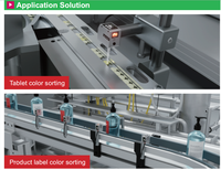 Capteur de couleur industriel Leraun EM-D70D/EM-D Series avec LED blanche |   Détection RGB stable pour cibles inclinées ou en mouvement