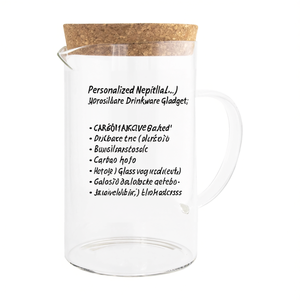 Bicchiere Nepitella Personalizzato in Vetro Borosilicato, Gadget per Bevande - Product Image 3