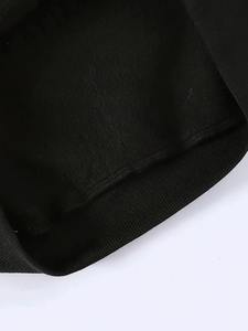 Sweat à capuche décontracté 100% coton de haute qualité pour hommes sweat à fermeture éclair personnalisé dessin animé graphique cordon teint uni pour les hauts d'hiver - Product Image 3