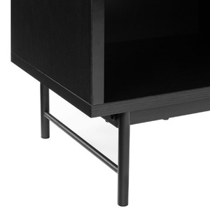 Table de chevet en bois d'orme antique et moderne de style européen armoire de chevet pliable noire de luxe pour meubles de chambre à coucher de maison ou d'appartement - Product Image 6