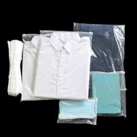 Sacs à fermeture éclair refermables avec logo imprimé personnalisé, sacs en PVC transparent givré EVA pour l'emballage de t-shirts et de vêtements