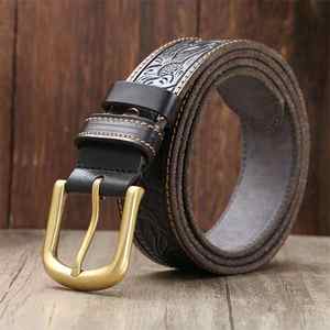 Custom Embossed Logo <b>Buckle</b> | Genuine Leather Ratchet <b>Belt</b> <b>for</b> <b>Men</b> | Premium Quality & Stylish Design - Product Image 2