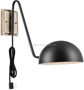 Abat-jour noir Lampe de table en laiton - Product Image 3