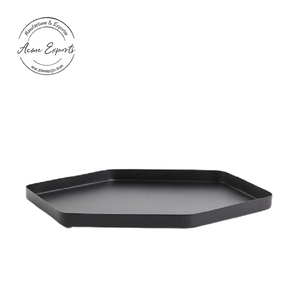 Elegante bandeja de Metal ovalada, acabado negro mate, Ideal para comedor, centro de mesa, organizador de joyas, decoración moderna para el hogar, acento - Product Image 2