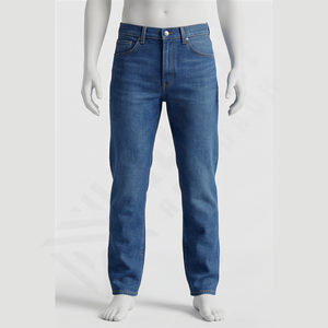 Jeans de Mezclilla para Hombre, Estilo Hip Hop, Tendencia Urbana 2025, Venta al Por Mayor, 100% Algodón, Corte Recto, a la Moda, Rotos, con Logotipo Personalizado - Product Image 1