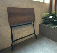 Table basse convertible et pliable Lumetal en bois et acier, mobilier moderne pour salon, montage facile, multifonction, bureau à domicile