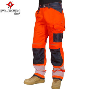 Pantalons de travail pour hommes Pantalons de travail multifonctionnels avec bandes réfléchissantes Pantalons de travail durables et résistants - Product Image 5