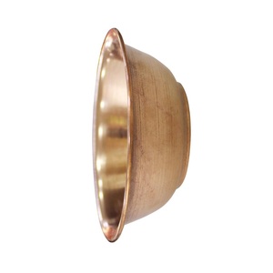 Bol en cuivre pur idéal pour les collations aux fruits et l'affichage décoratif, apportant une couleur riche, une durabilité et un charme traditionnel à la vaisselle. - Product Image 4