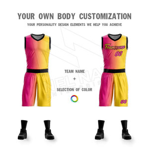 Camiseta de baloncesto internacional de talla grande al por mayor, ropa deportiva para jóvenes, conjunto de uniforme Bsci poliéster transpirable - Product Image 3