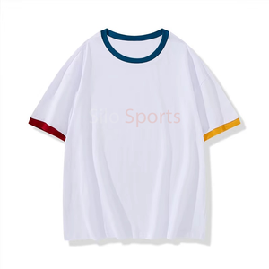 เสื้อแฟชั่นสำหรับผู้ชายเสื้อแนวสตรีทเสื้อ100% ลายสีพื้นดีไซน์ตามสั่งแนวสตรีทงาน OEM 2025 - Product Image 3