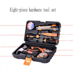 Juego de Herramientas Manuales de Precisión para el Hogar, 8 Piezas, Caja de Herramientas con Destornilladores, Llaves Inglesas y Alicates, para Taller - Product Image 2