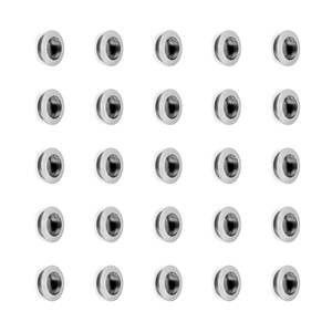 Emuca Set di 25 Benetusser manopole mobili 41 mm diametro Zamak satinato nichel finitura spagna modello 9161551 - Product Image 1