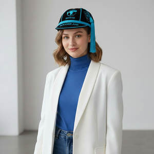 Casquettes de sport en coton respirantes et ajustables avec logo personnalisé brodé en 3D, couronne dorée unisexe 2025 - Product Image 3