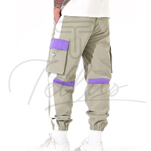 Pantalones Cargo Casuales Rectos para Hombre, de Moda Urbana, Más Vendidos, con Cintura Elástica Media y Bolsillos - Product Image 6