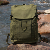 Sac à dos en toile vert kaki, géométrique, minimaliste, fermeture éclair, grande capacité, sac à dos de voyage pour étudiants, sac à dos décontracté pour la journée, sac à dos pour ordinateur portable, unisexe