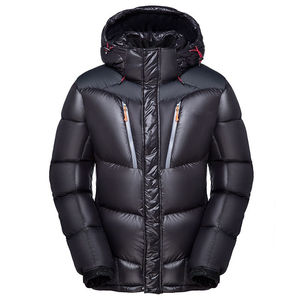 Otoño/Invierno Tallas grandes Unisex Lona con capucha A prueba de viento Slim Fit Chaqueta acolchada de longitud media - Product Image 5