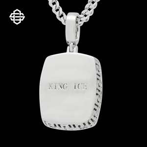 จี้เพชร CZ สีเขียวหรูหราสำหรับบุรุษสร้อยคอประดับอัญมณีสีทอง - Product Image 6