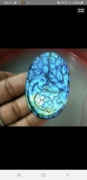 Larimar de Excelente Calidad, Tallado de Delfín, Cabujón de Piedra Preciosa de 20-25 mm Aproximadamente, Joyería Artesanal para Regalo de Boda