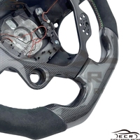 Ever-Carbon Racing ECR Design personnalisé Volant en fibre de carbone en cuir suédé pour volant Ferrari