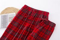 Pantalon de pyjama décontracté en flanelle à carreaux personnalisé pour homme, vêtement de nuit en toile 100 % coton, écologique et respirant, vente en gros