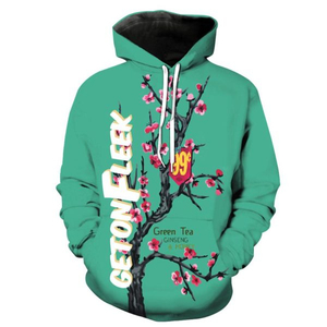 Sweat-shirt à capuche unisexe 100% polyester, coupe courte, surdimensionné, uni, pour homme, impression par sublimation personnalisée pour vêtements d'hiver - Product Image 1