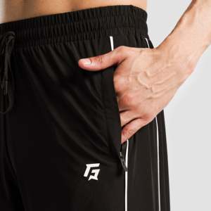 Erecto Stride Casual <b>Work</b> Wear Trousers <b>Black</b> Elastic High Waist with Zipper Decorations Sizes XL to 6XL Woven <b>Pants</b> Lightweight - Product Image 5