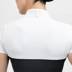 Camisa Ecuestre para mujer, manga corta, ajuste elástico, ropa personalizada, a granel, venta al por mayor, camisetas para montar a caballo - Product Image 4