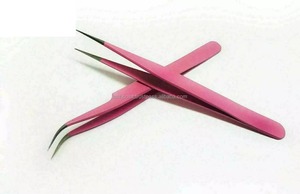 ชุดแหนบและขนตาสีสำหรับการดูแลส่วนบุคคล,แหนบขนตาสีชมพู - Product Image 2