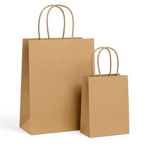 Sacs-cadeaux en papier kraft de premier choix Sac en papier artisanal imprimé avec logo pour emballage de qualité supérieure - Product Image 2