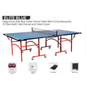 Mesa de Tenis de Mesa Profesional de Tamaño Completo Stag Iconic Elite Series, Material MDF, Certificada por la ITTF, Plegable para Uso en Interiores y Exteriores - Product Image 2