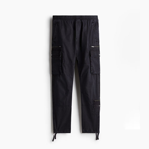 Pantalon cargo en sergé taille haute pour hommes coupe normale durable, confortable et élégant à porter tous les jours Fabriqué au Bangladesh - Product Image 3