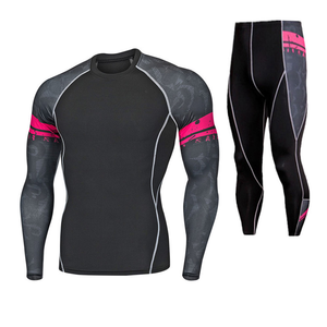 Personnalisé Hommes MMA Sports Rash Guard Séchage Rapide Manches Longues Gym Fitness Vêtements Compression Respirabilité Votre Propre - Product Image 4
