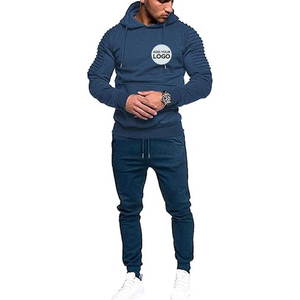 Ensemble de survêtement de sport pour homme, manches longues, ensemble de survêtement de course complet, unisexe, 2 pièces, veste/pantalon de jogging - Product Image 3