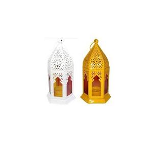 Lanterne suspendue de Style marocain, nouveauté, décorative à la main, en verre multicolore et métal coloré or de meilleure qualité, - Product Image 6