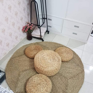 พรมผักตบชวาทอสำหรับตกแต่งห้องนั่งเล่นพรมใยธรรมชาติเป็นมิตรต่อสิ่งแวดล้อม - Product Image 5