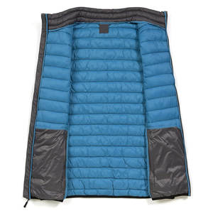 Chaleco acolchado con cuello mandarín transpirable de nailon/poliéster para hombre, ropa de abrigo de invierno - Product Image 3