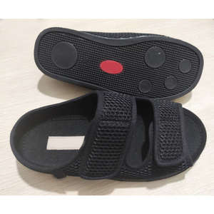 Printemps et été pantoufles nouveau large gonflé gros <span class=keywords><strong>pied</strong></span> os réglable caoutchouc mousse bas lâche plat chaussures diabétiques - Product Image 4